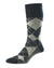 HJ Hall Argyle Wool Softop Socks In Navy Light Grey #colour_navy-light-grey