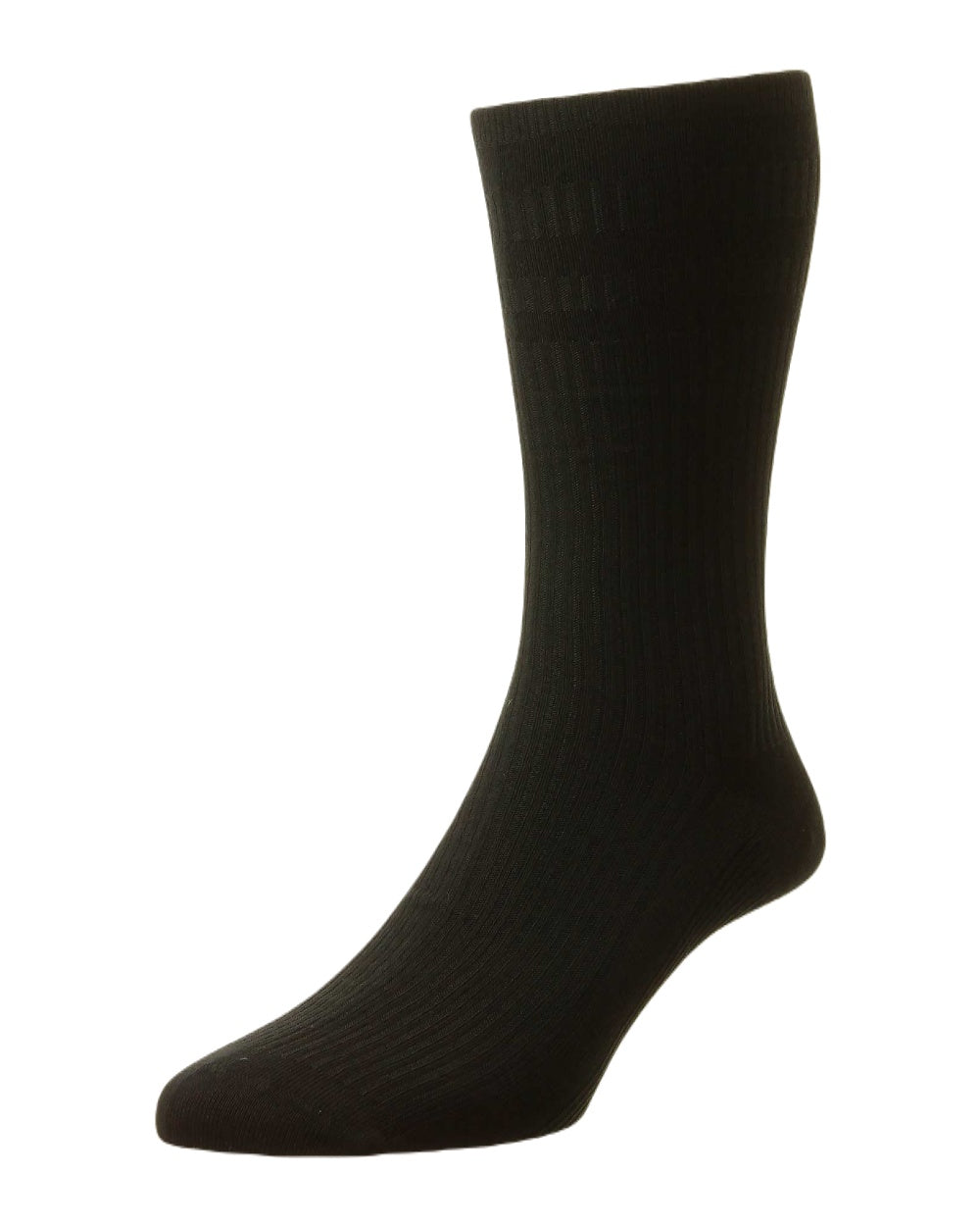 HJ Hall Bamboo Extra Wide Softop Socks In Black 