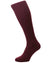 HJ Hall Wool Rich Immaculate Long Socks in Burgundy #colour_burgundy