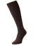 HJ Hall Wool Rich Immaculate Long Socks in Dark Brown #colour_dark-brown