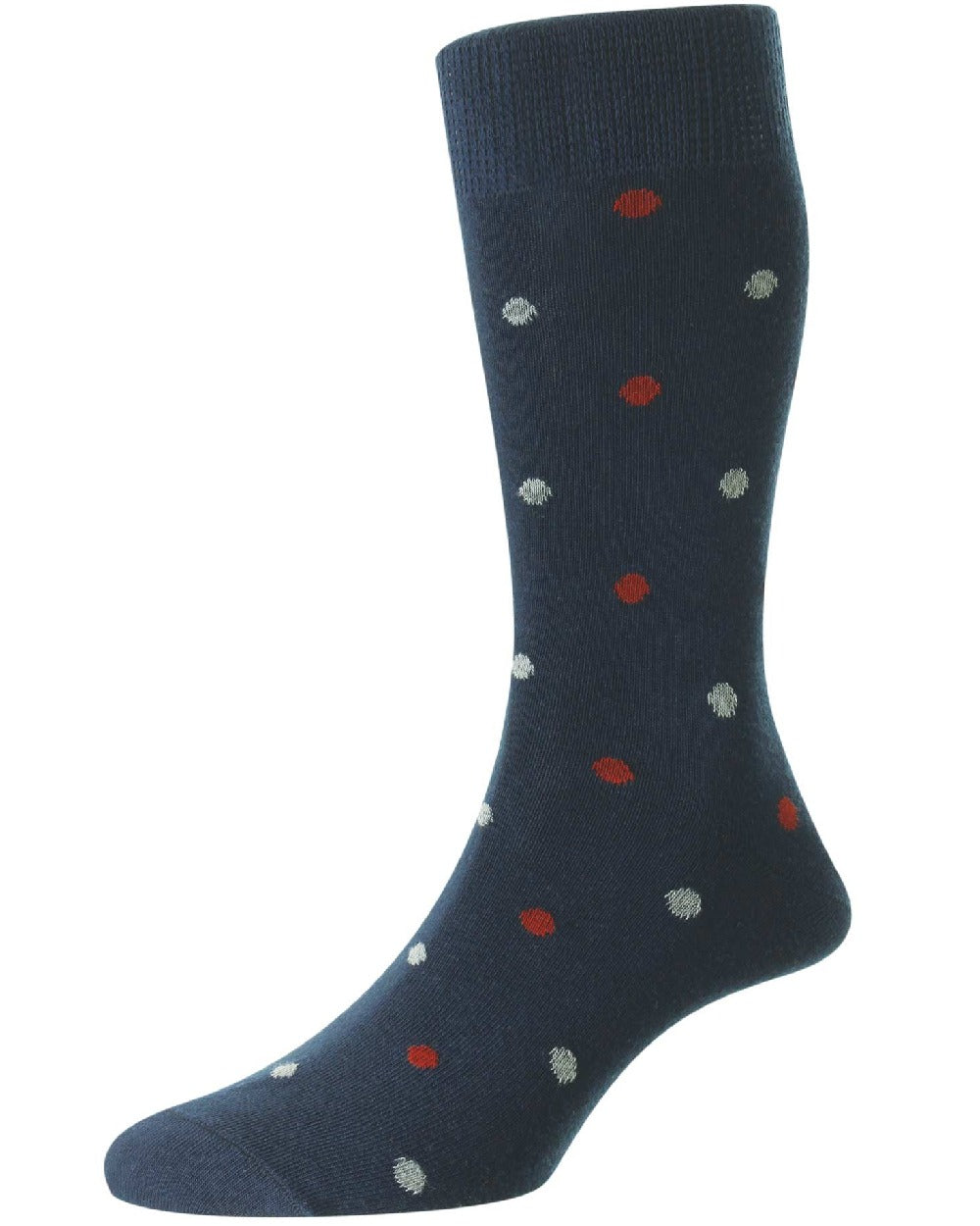 HJ Hall Multi Spot Comfort Top in Navy