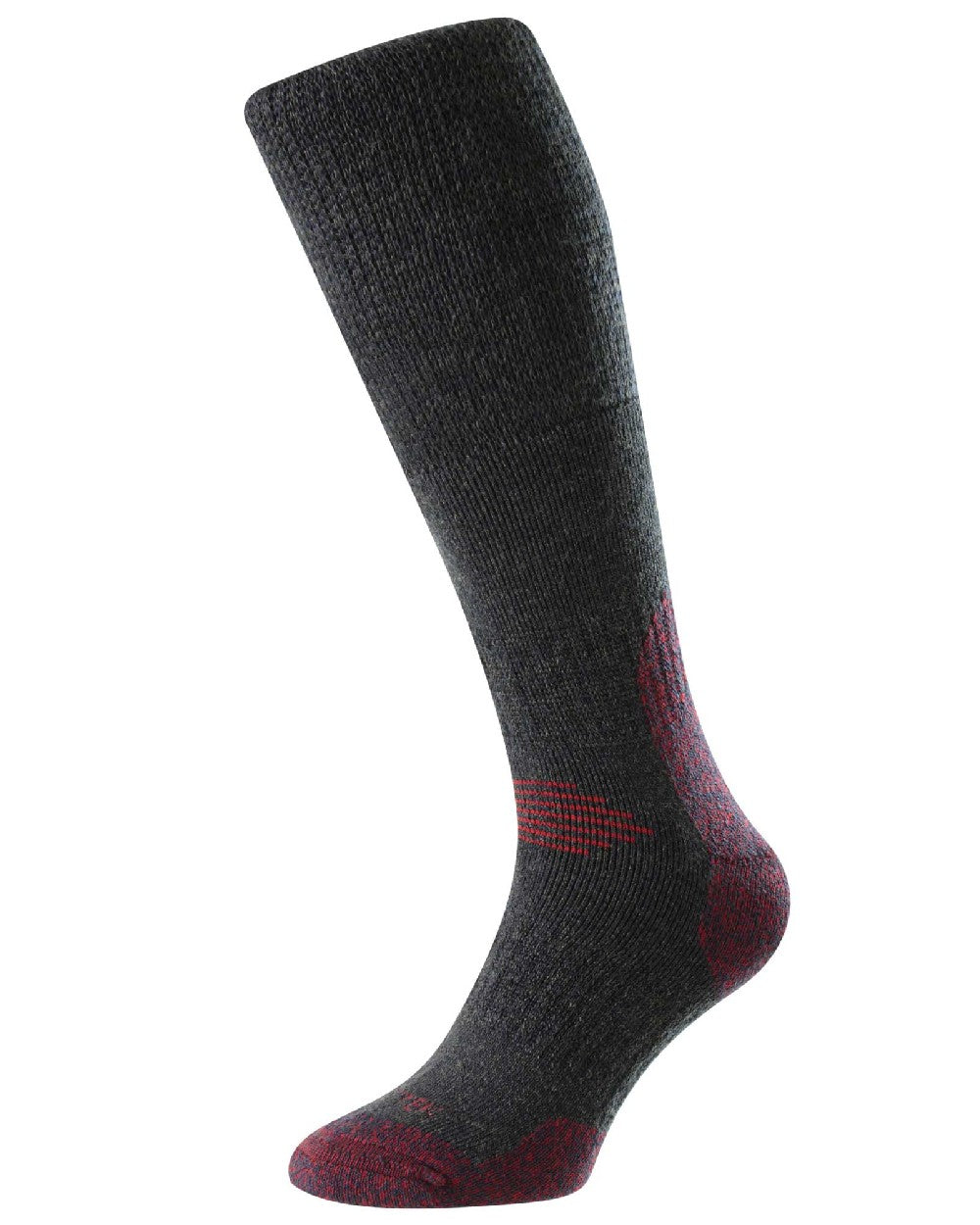 HJ Hall ProTrek Mountain Comfort Top Socks in Navy Red