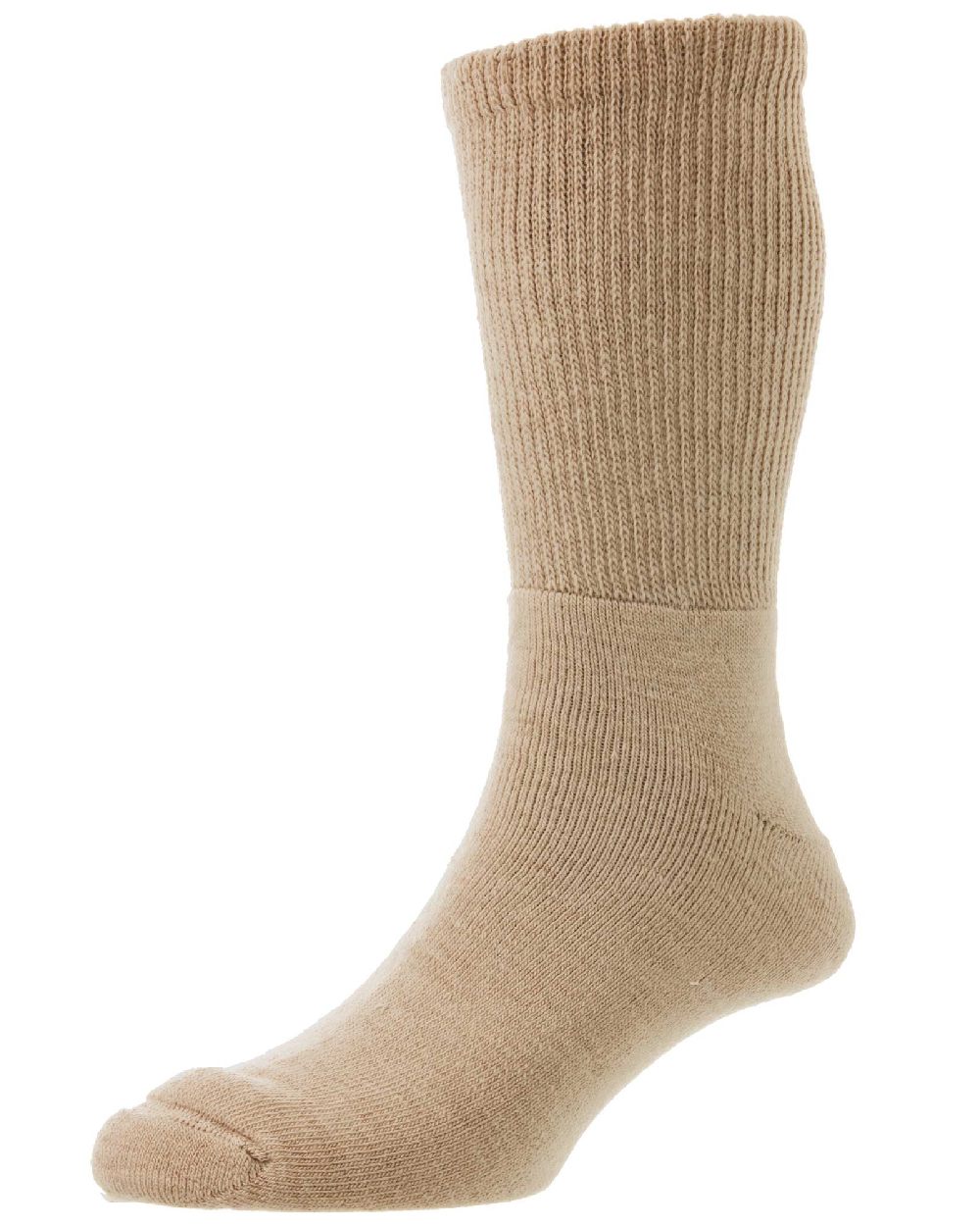 HJ Hall Diabetic Wool Socks in Beige