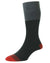HJ Hall Heel & Toe Stripe Comfort Top in Black #colour_black