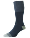 HJ Hall Heel & Toe Stripe Comfort Top in Navy #colour_navy