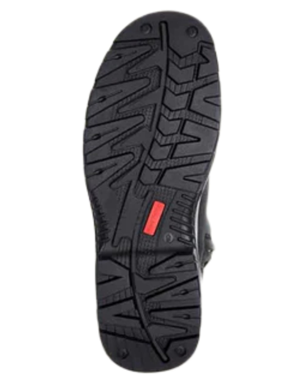 Black coloured Hard Yakka Legend S3 Safety Boots on white background