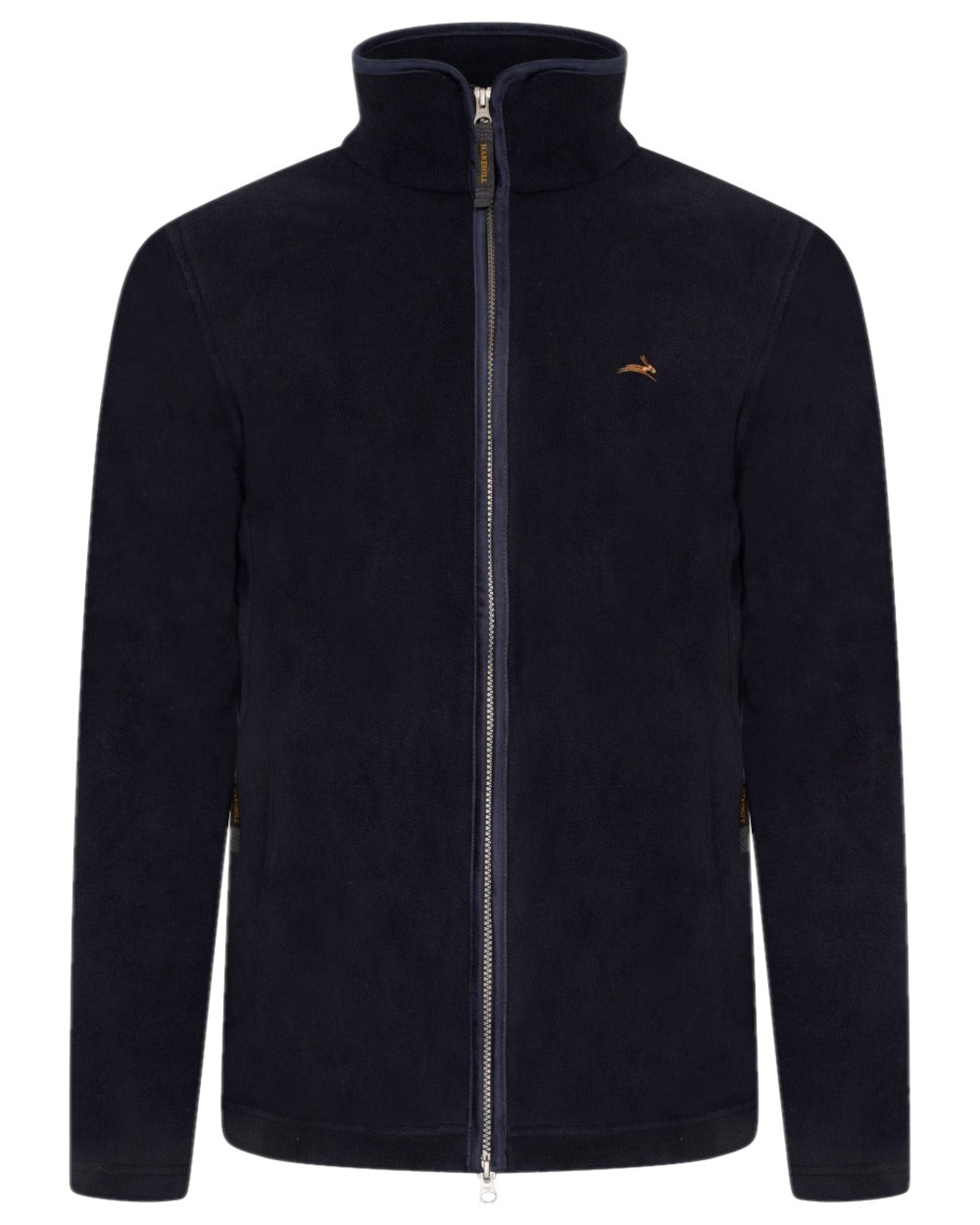 Midnight Coloured Harehill Birtles Fleece Jacket on white background