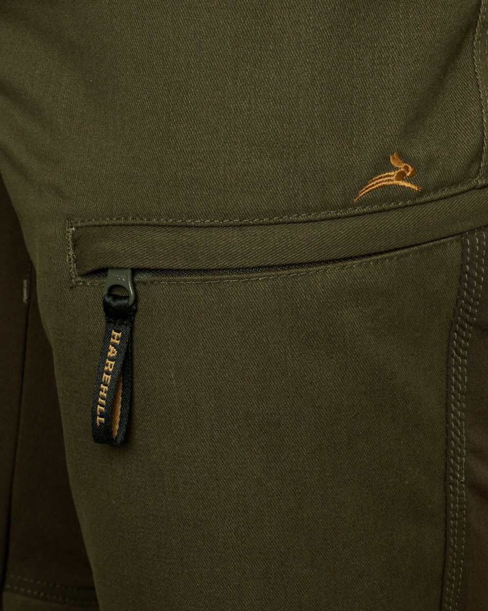 Forest coloured Harehill Ridgegate Trousers With DWR on white background