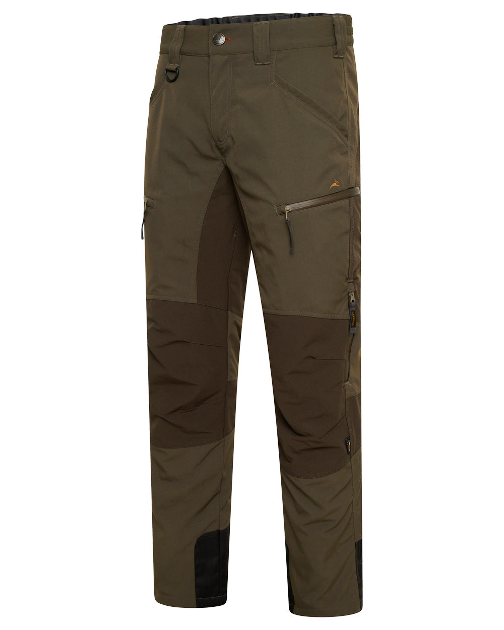 Forest Shade Coloured Harehill Waterproof Ridgegate Trousers on white background