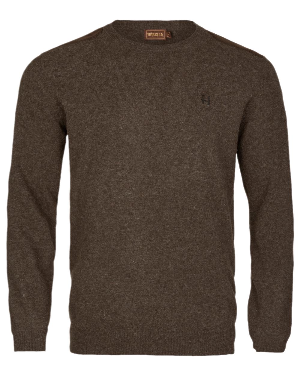Slate Brown Coloured Harkila Arran Pullover on white background