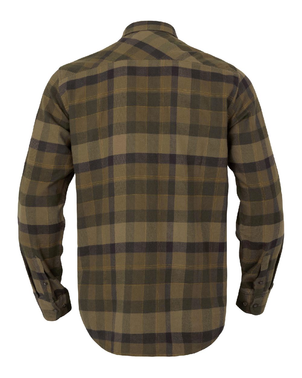 Beech Green Check coloured Harkila Asmund Long Sleeve Shirt on white background