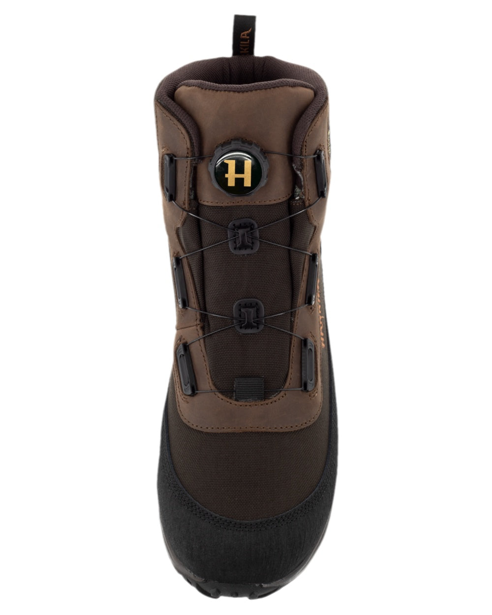 Dark Brown Coloured Harkila Atammik GTX Waterproof Boots on white background