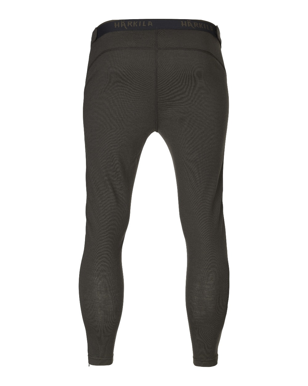 Shadow Brown Harkila Base All Season Side Zip Long Johns on white background