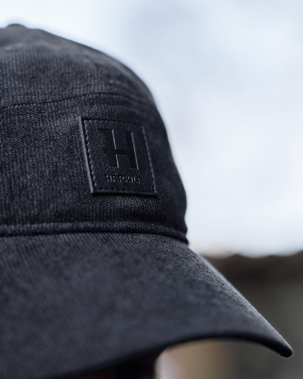Phantomcoloured Harkila Corduroy Cap on outdoor background