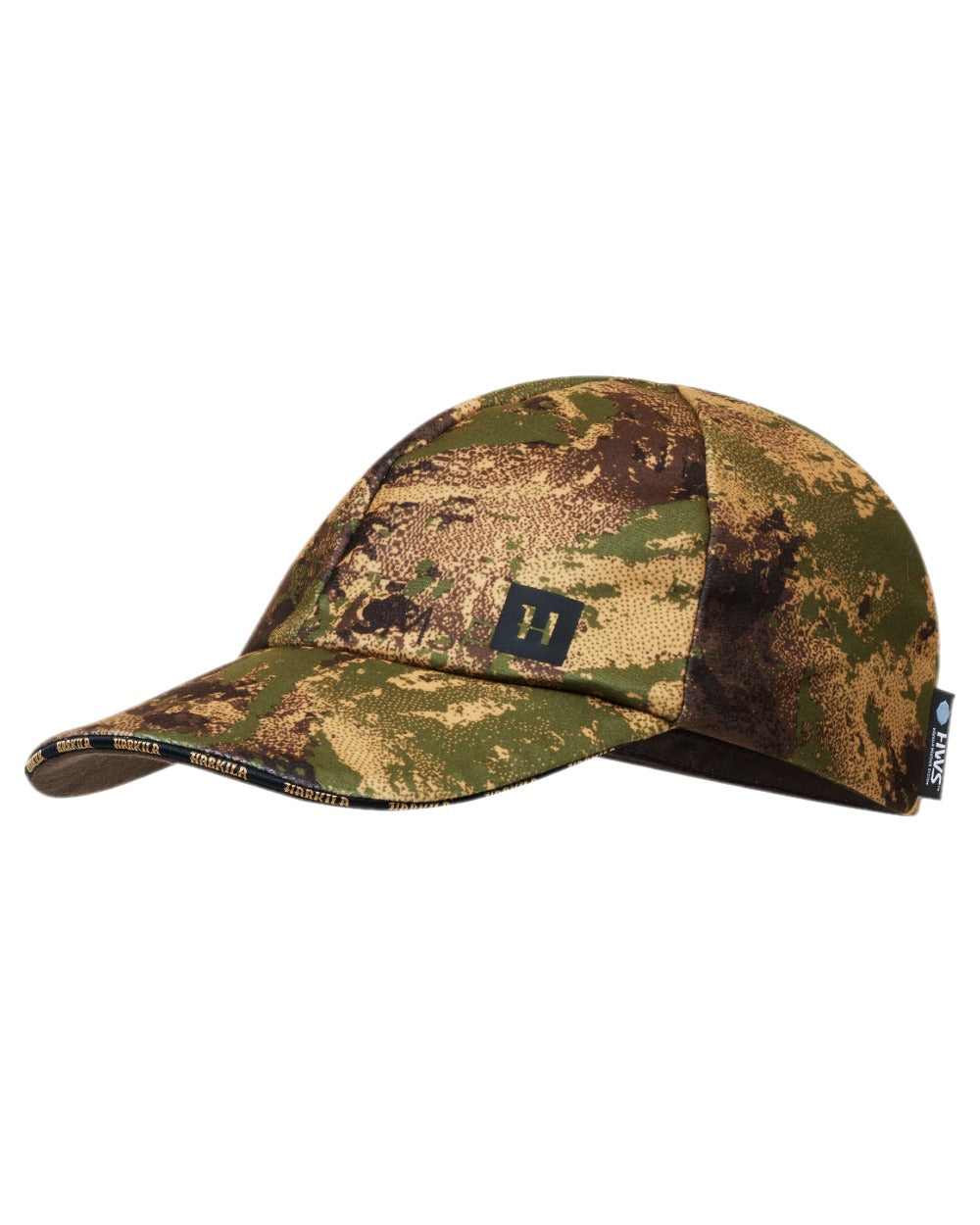 AXIS Forest Coloured Harkila Deer Stalker Camo HWS Cap on white background