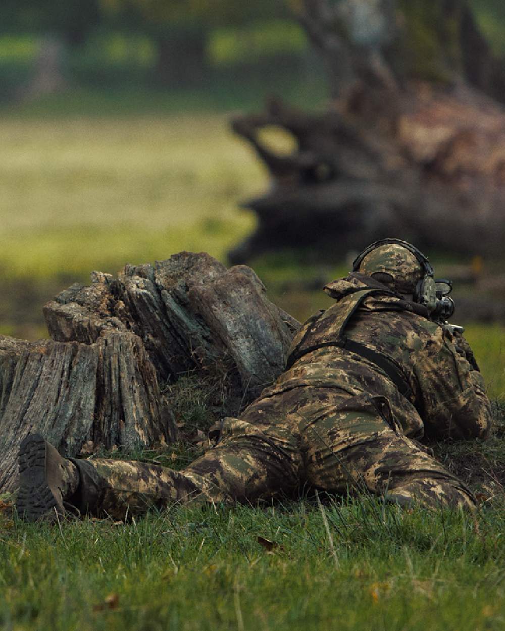 AXIS Forest Coloured Harkila Deer Stalker Camo HWS Jacket on forest background
