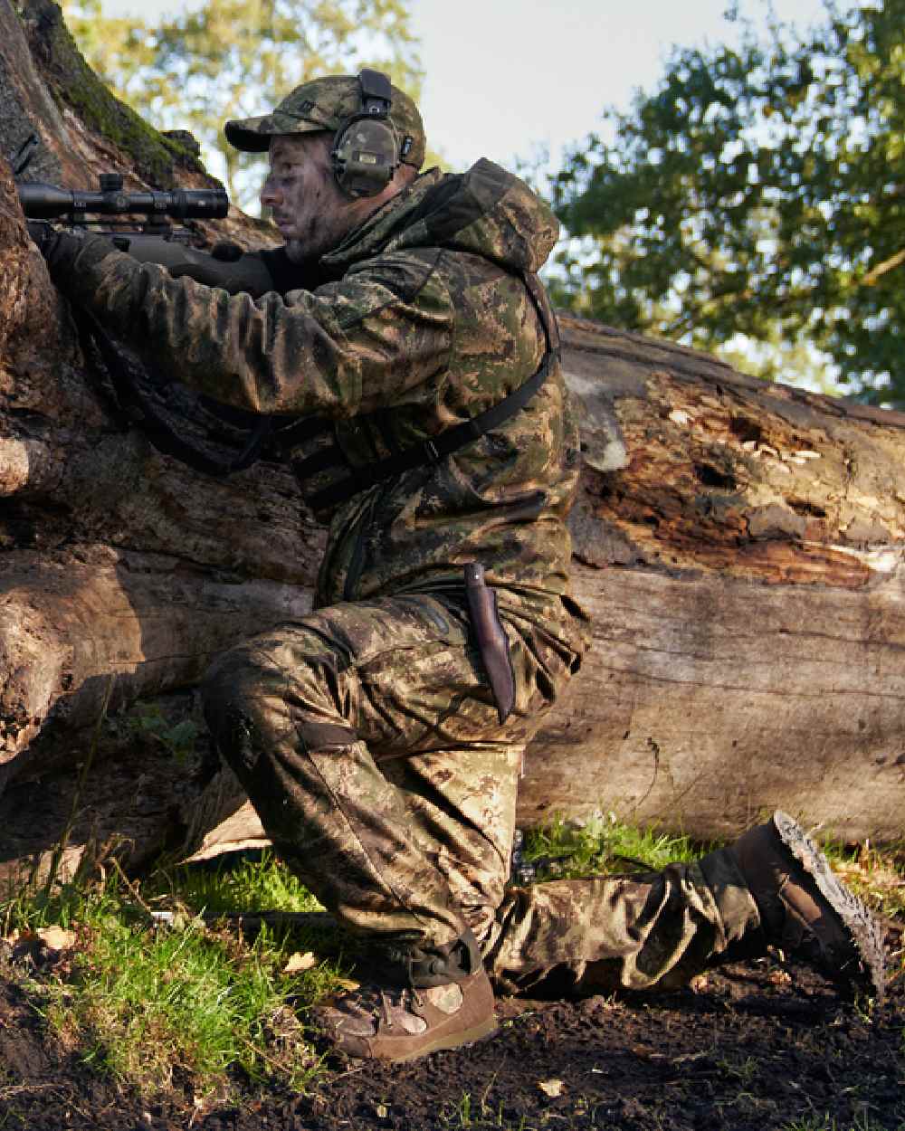 AXIS Forest Coloured Harkila Deer Stalker Camo HWS Jacket on forest background