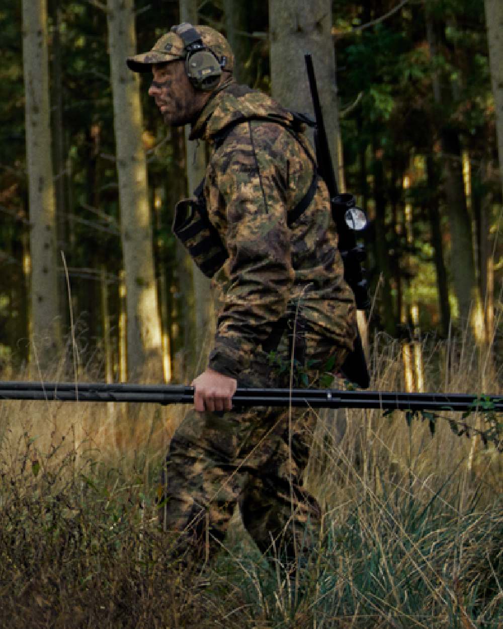 AXIS Forest Coloured Harkila Deer Stalker Camo HWS Jacket on forest background