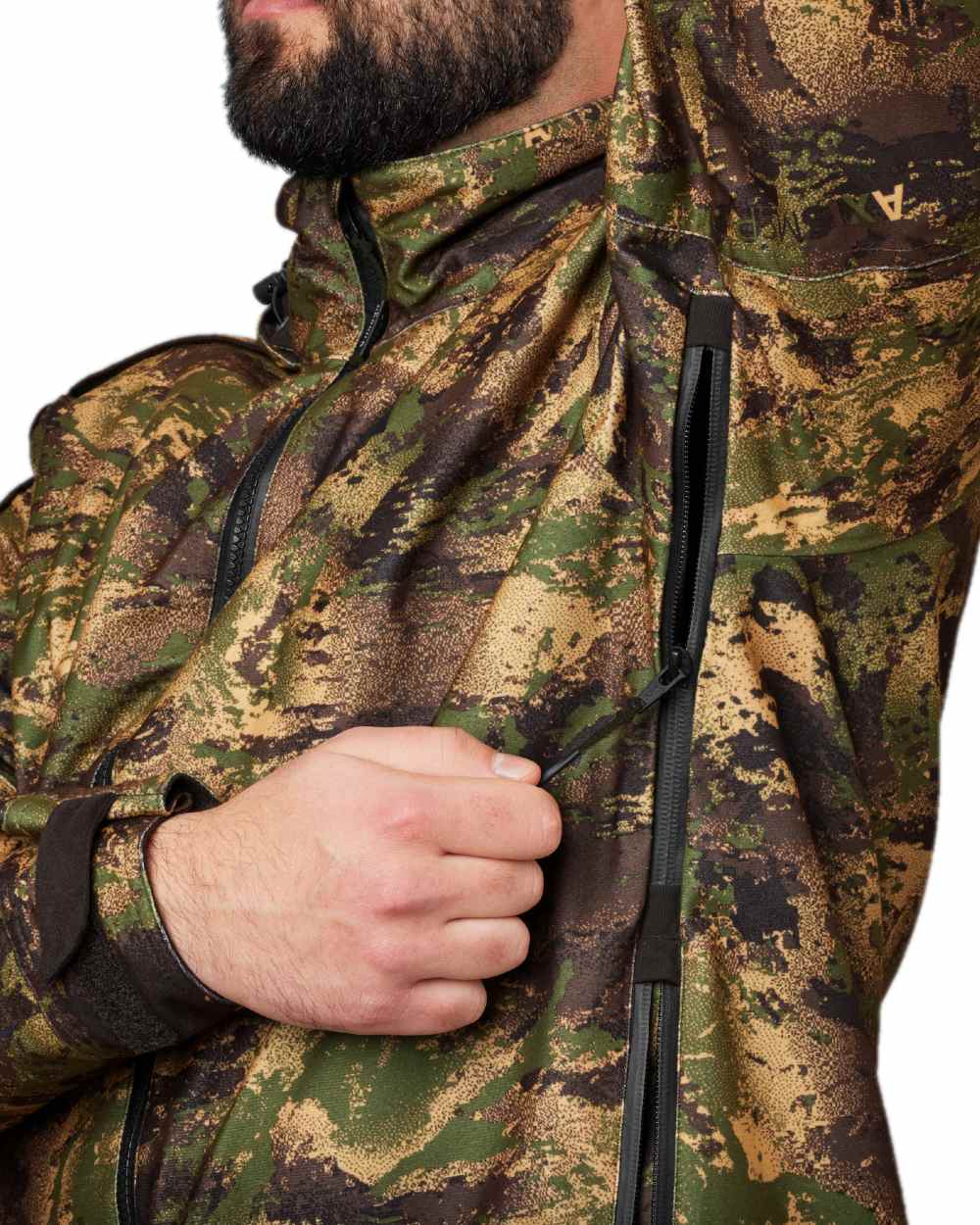 AXIS Forest Coloured Harkila Deer Stalker Camo HWS Jacket on white background