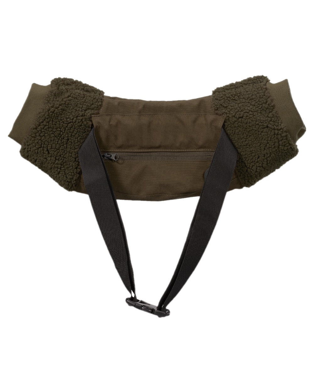 Willow Green Coloured Harkila Driven Hunt Heat Muff on white background