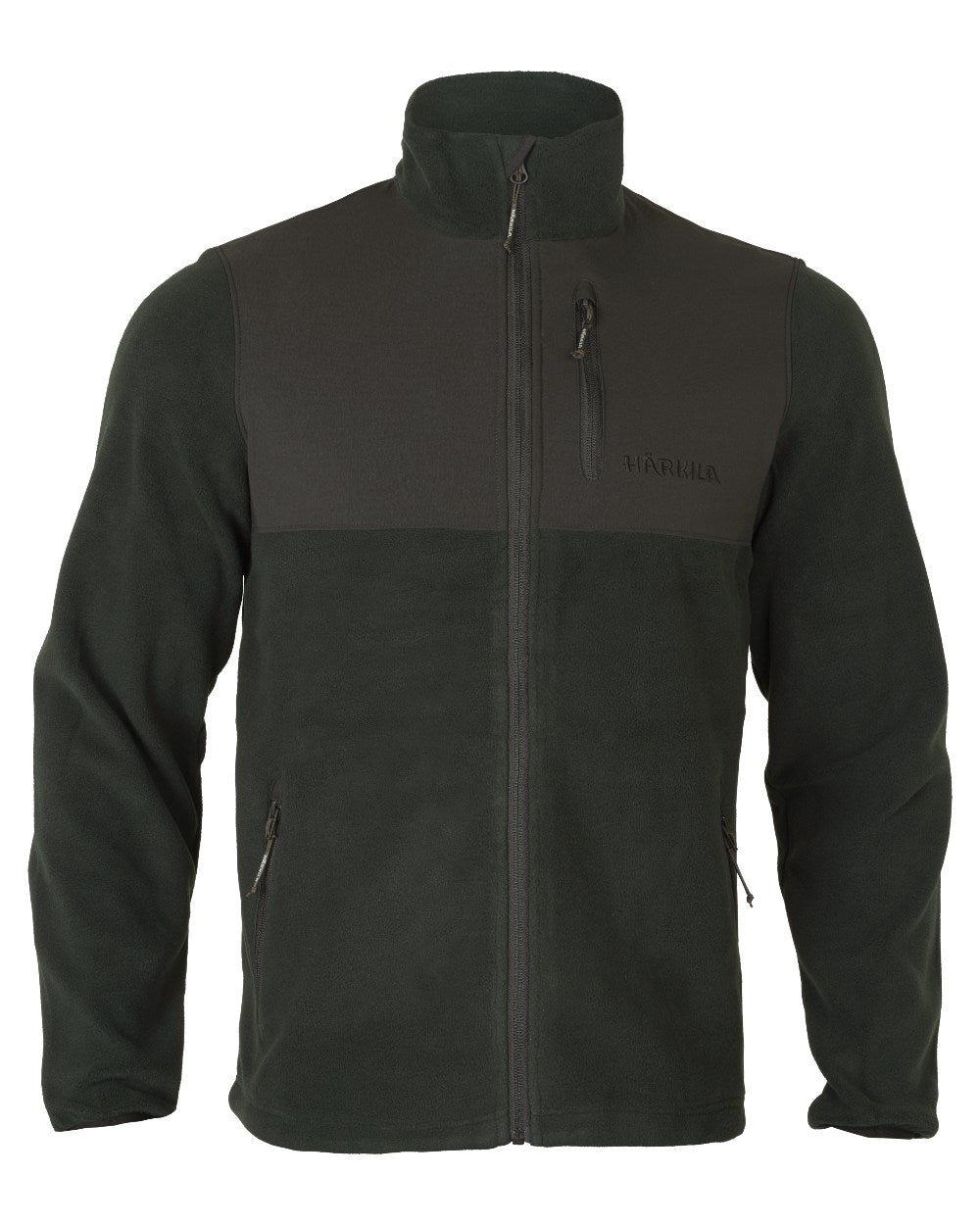 Jet Set Meteorite Coloured Harkila Fjell Fleece Jacket on white background