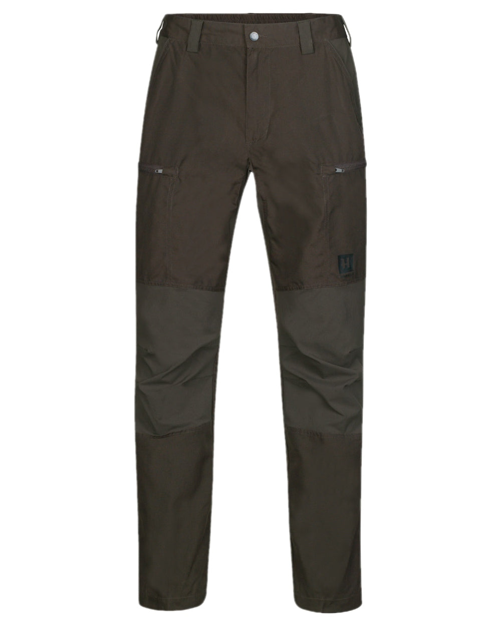 Shadow Brown Shadow Grey Coloured Harkila Fjell Trousers on white background