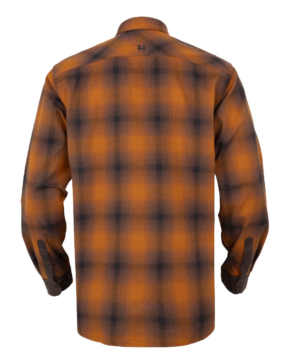 Maple Check coloured Harkila Folke Long Sleeve Shirt on white background