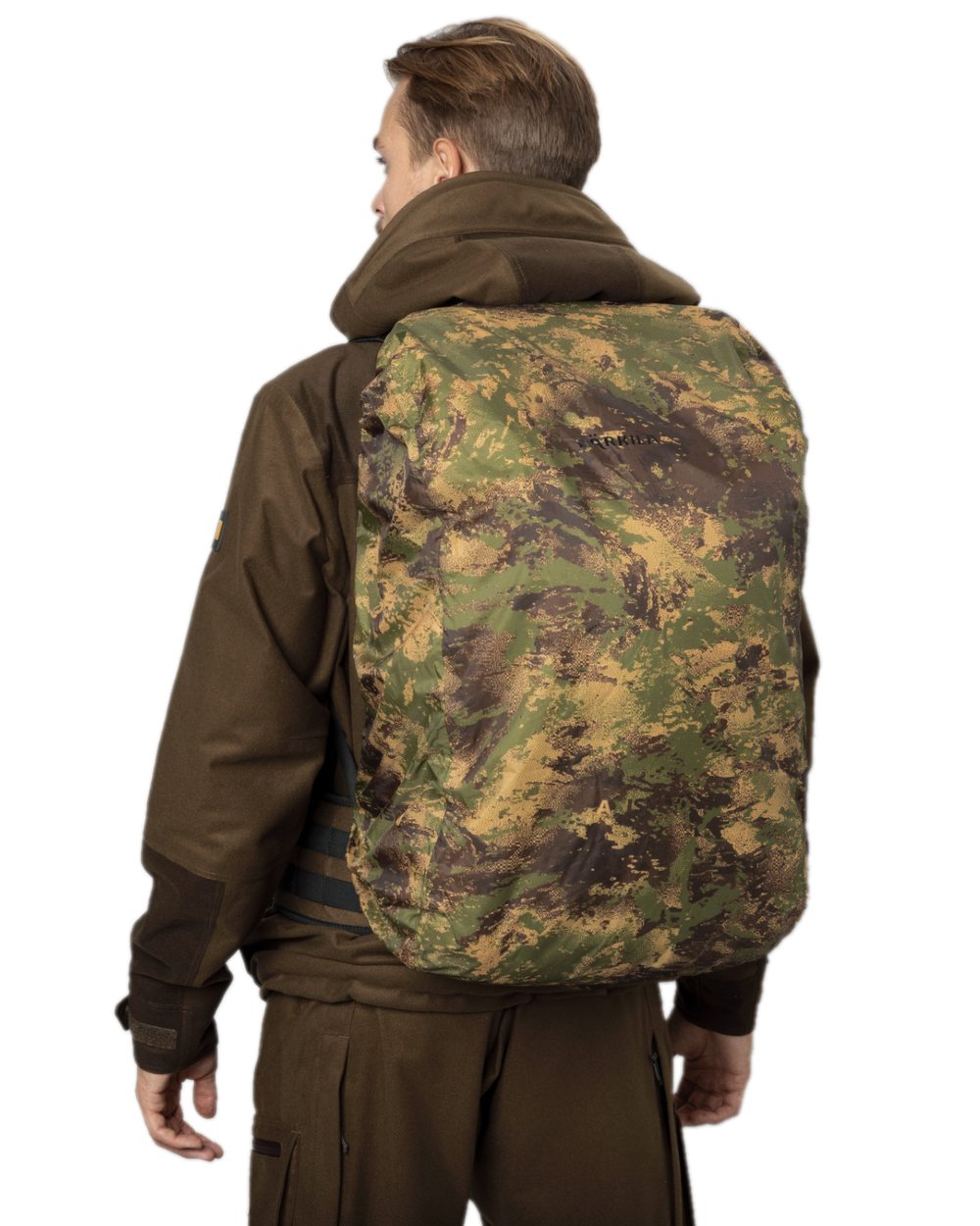 Hunting Green Coloured Harkila Forest Hunter Backpack on white background