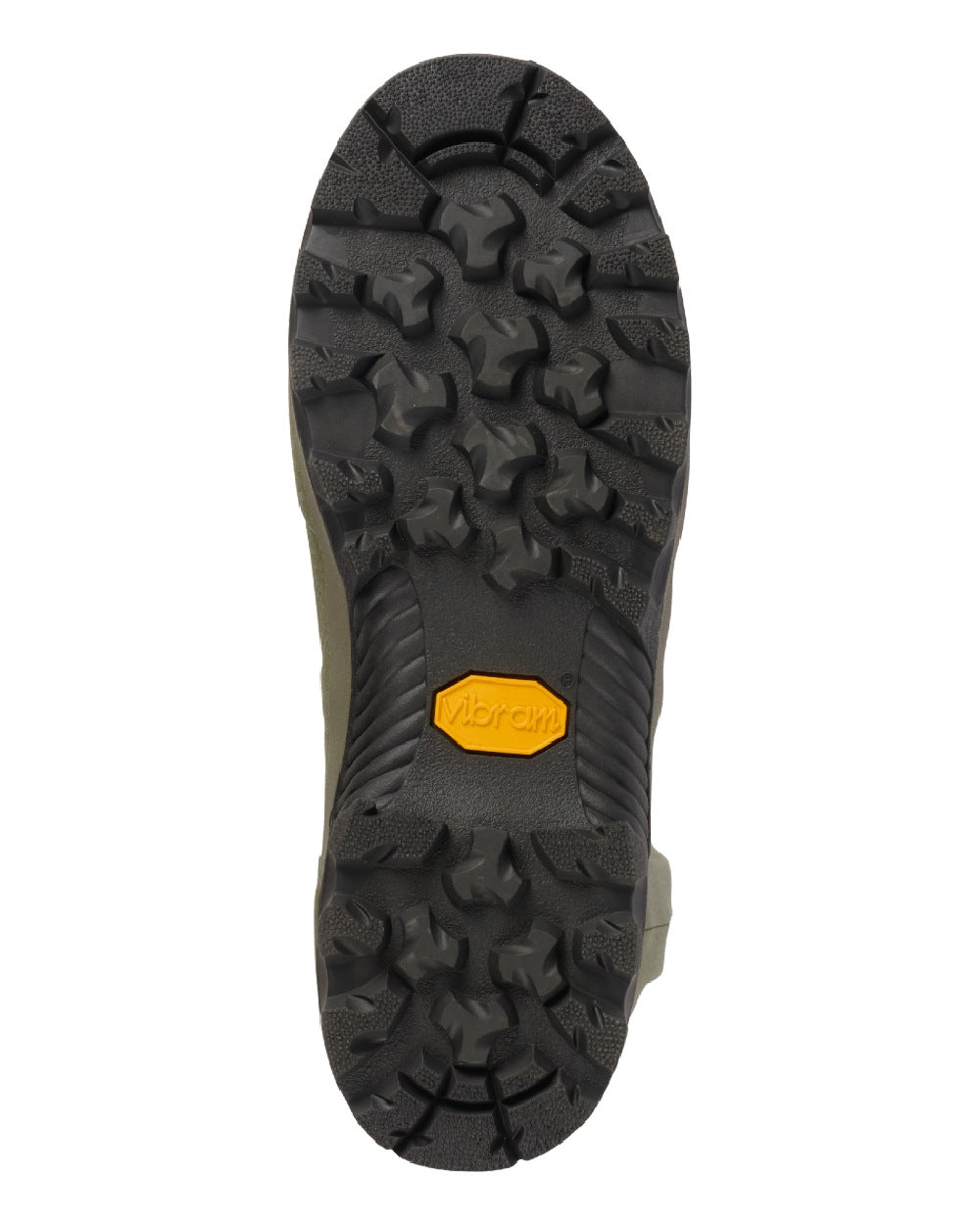 Dark Olive Coloured Harkila Forester Zip Rubber Boot on white background