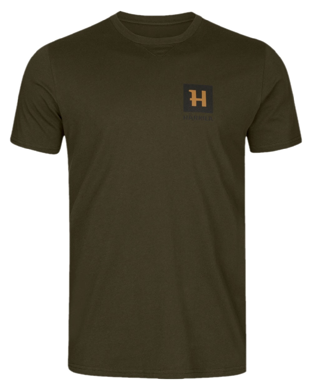 Willow Green Coloured Harkila Gorm Short Sleeved T-Shirt on white background