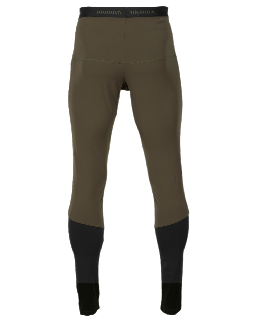 Willow Green Black Coloured Harkila Heat Long Johns on white background