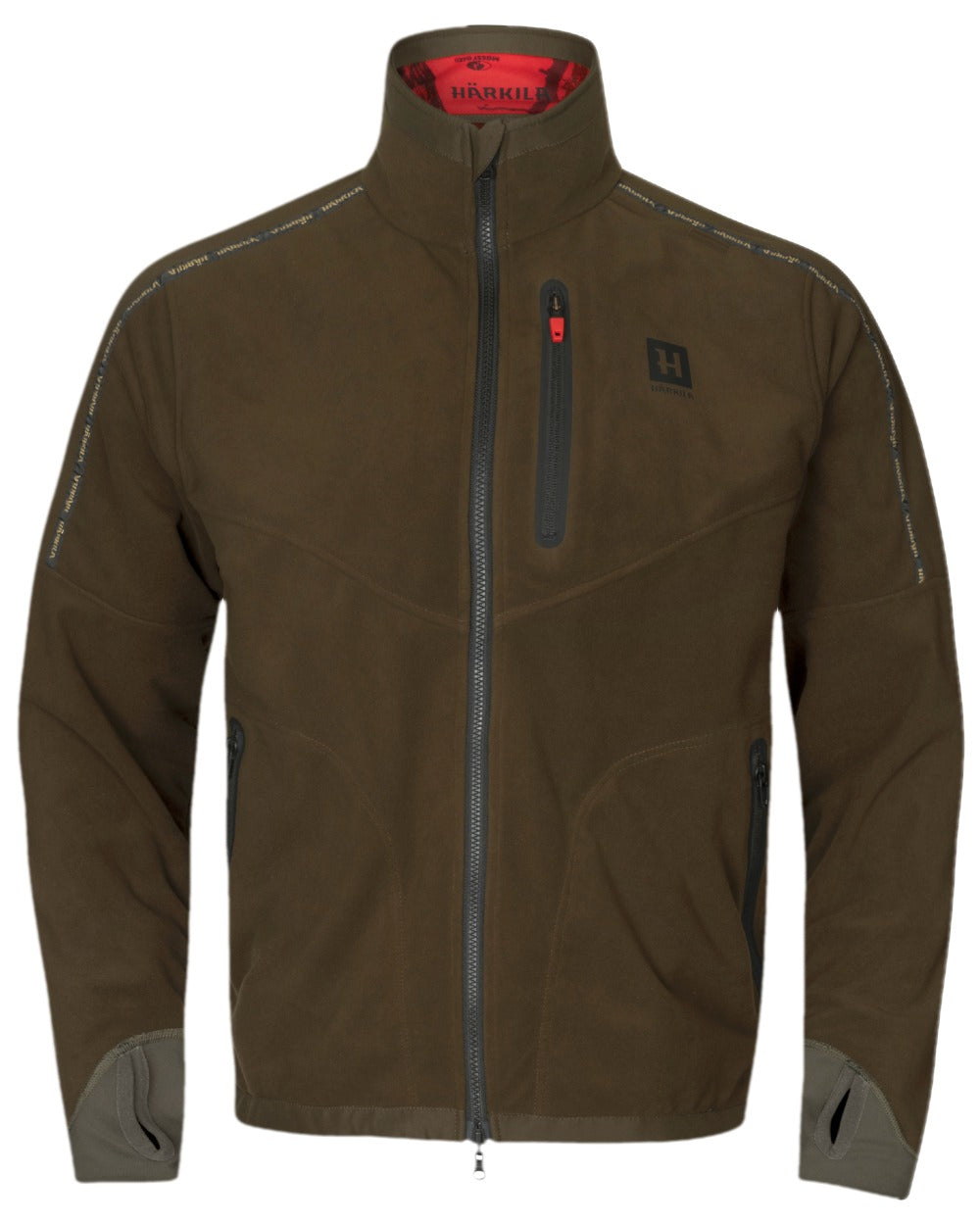 Hunting Green Mossy Oak Break-up Country Coloured Harkila Kamko Camo Reversible WSP Jacket on white background