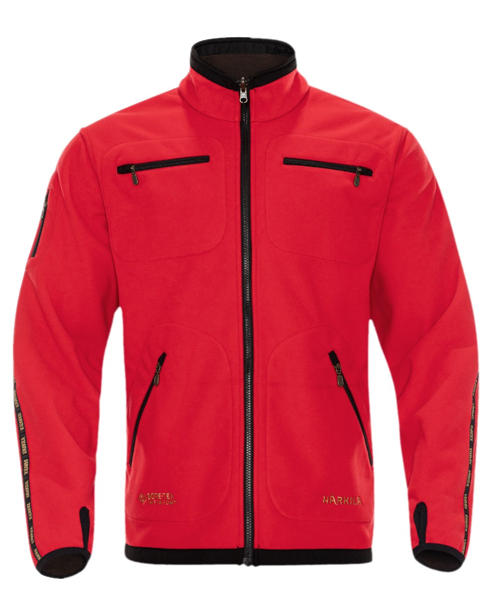 Brown Red Coloured Harkila Kamko Fleece on white background