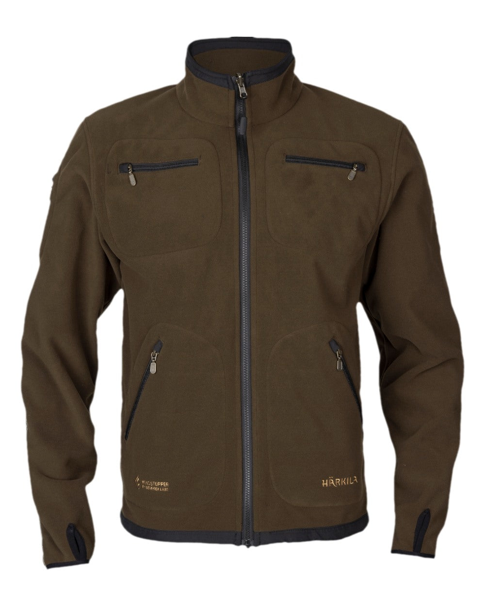 Green Bordeaux Coloured Harkila Kamko Fleece on white background