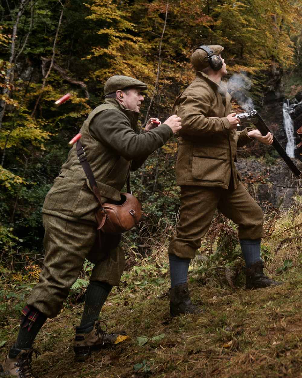 Terragon Brown Coloured Harkila Kenmore GTX Jacket on outdoor background