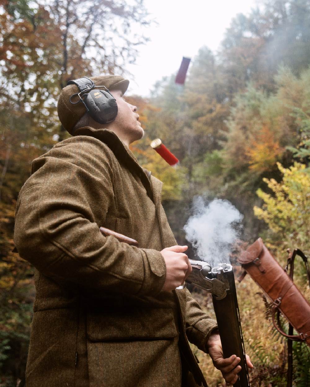 Terragon Brown Coloured Harkila Kenmore GTX Jacket on outdoor background