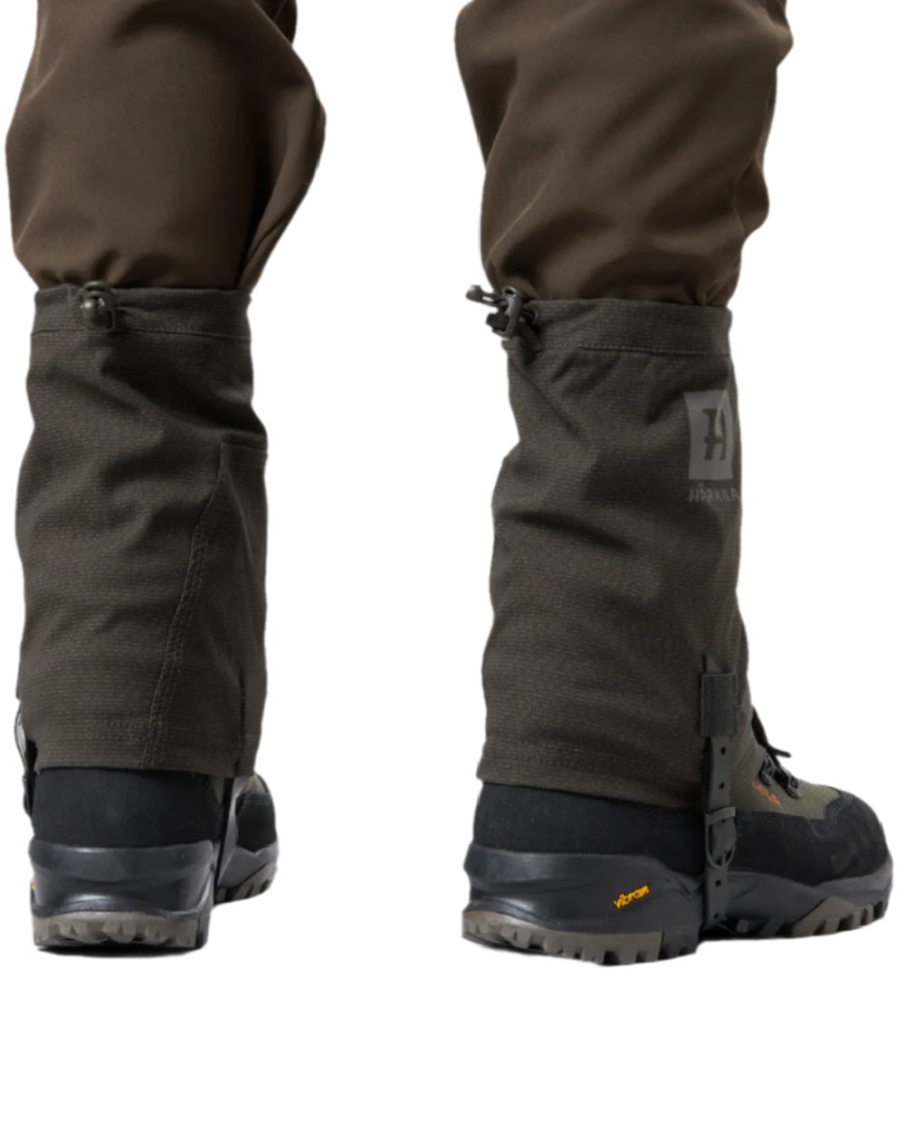 Shadow Brown Coloured Harkila Ledge Gaiters on white background