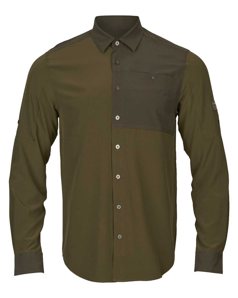 Dark Olive Willow Green Coloured Harkila Kenmore Cl. Flat Cap on white background