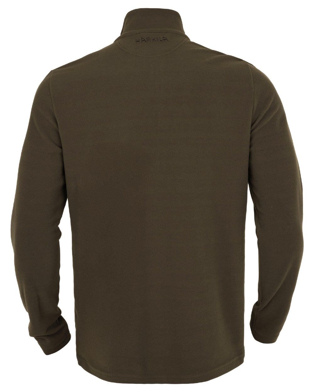 Willow Green coloured Harkila Mens Fyrr Fleece Pullover on white background