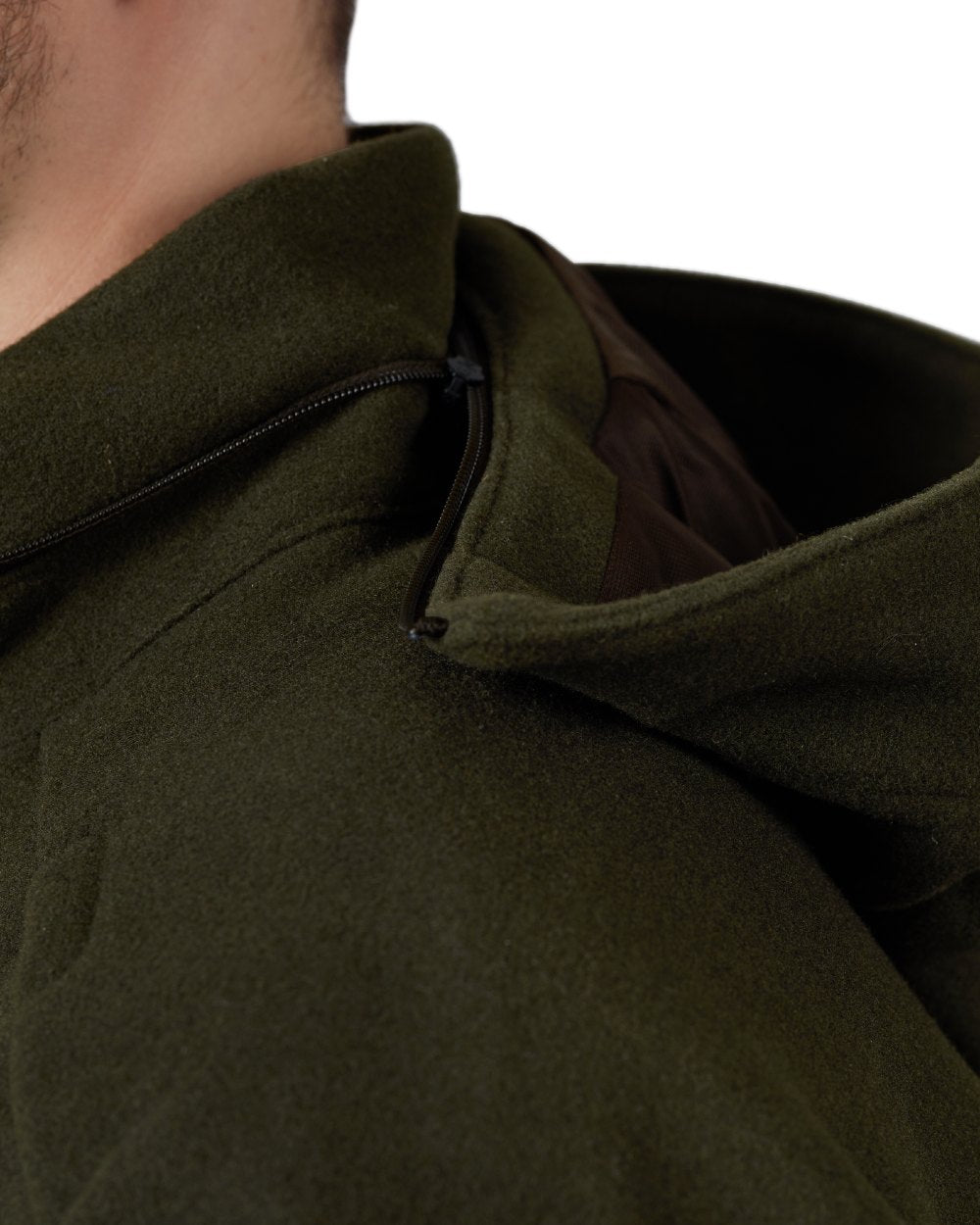 Willow Green Coloured Harkila Metso Hybrid Jacket on white background