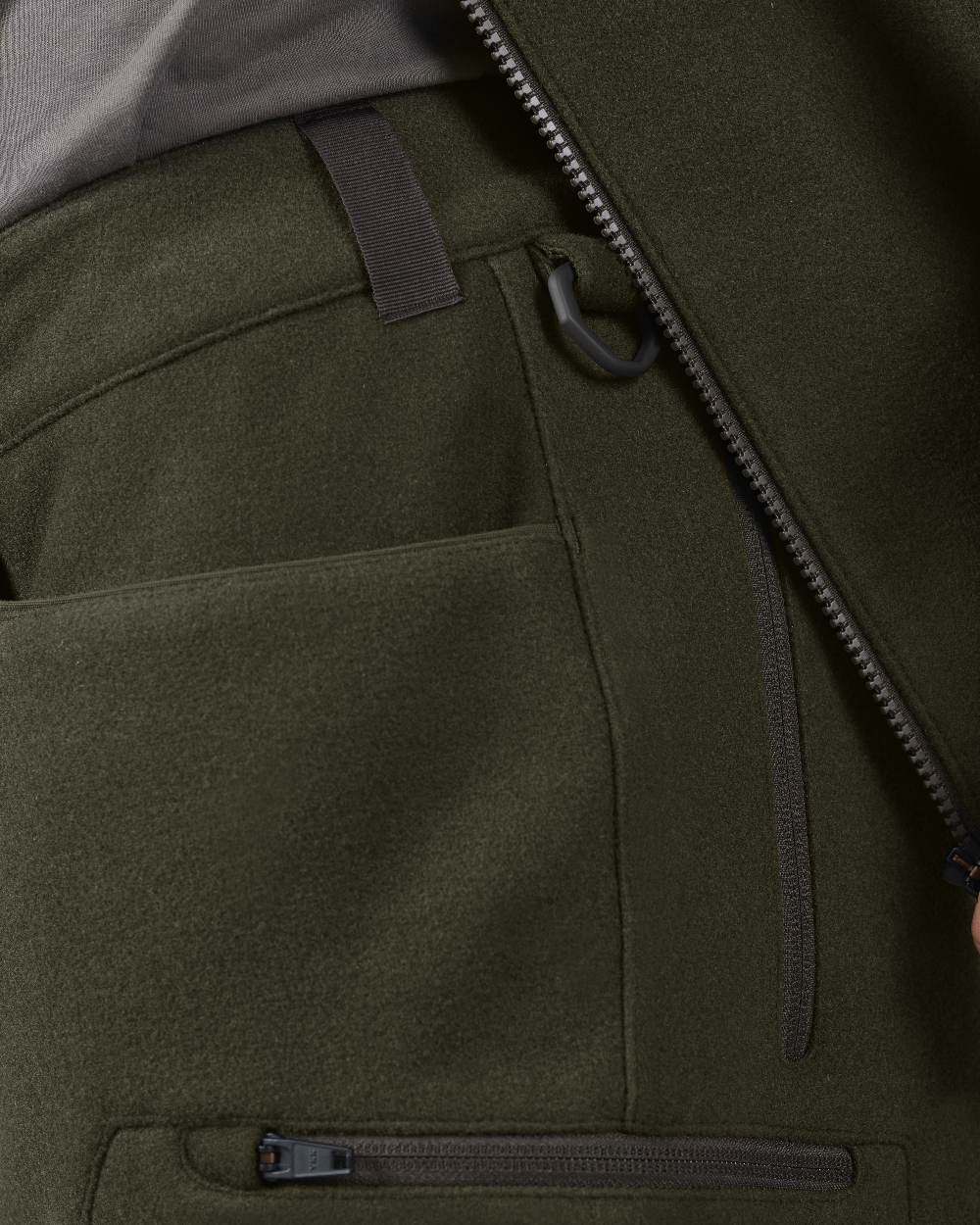 Willow Green Harkila Metso Hybrid Trousers on white background