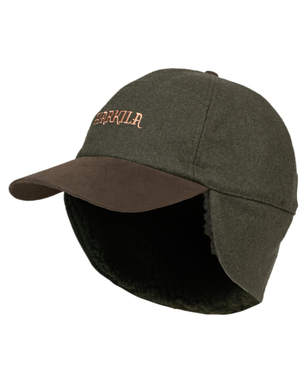 Willow Green Coloured Harkila Metso Winter Cap on white background