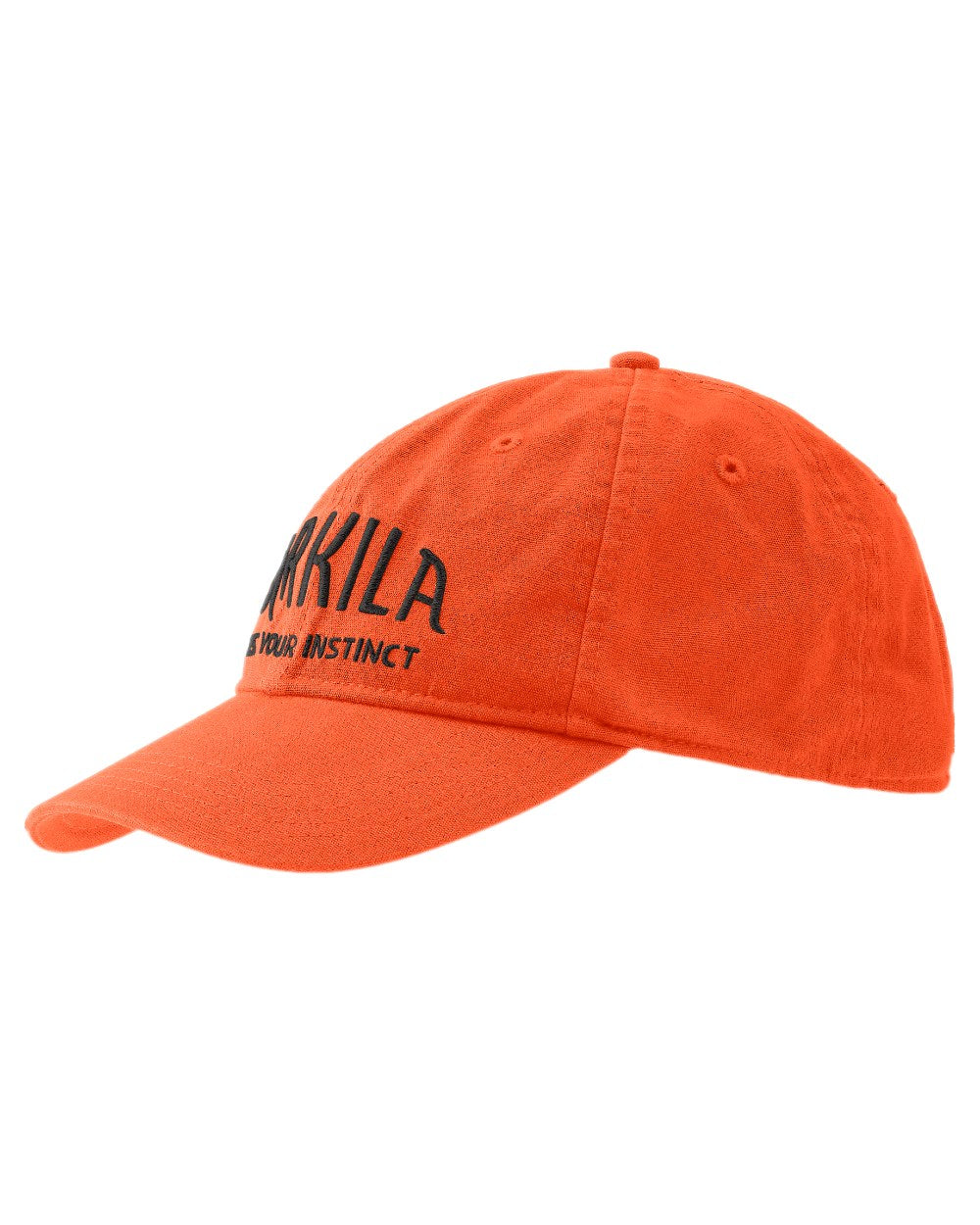 Hi-Vis Orange Coloured Harkila Modi Cap on white background
