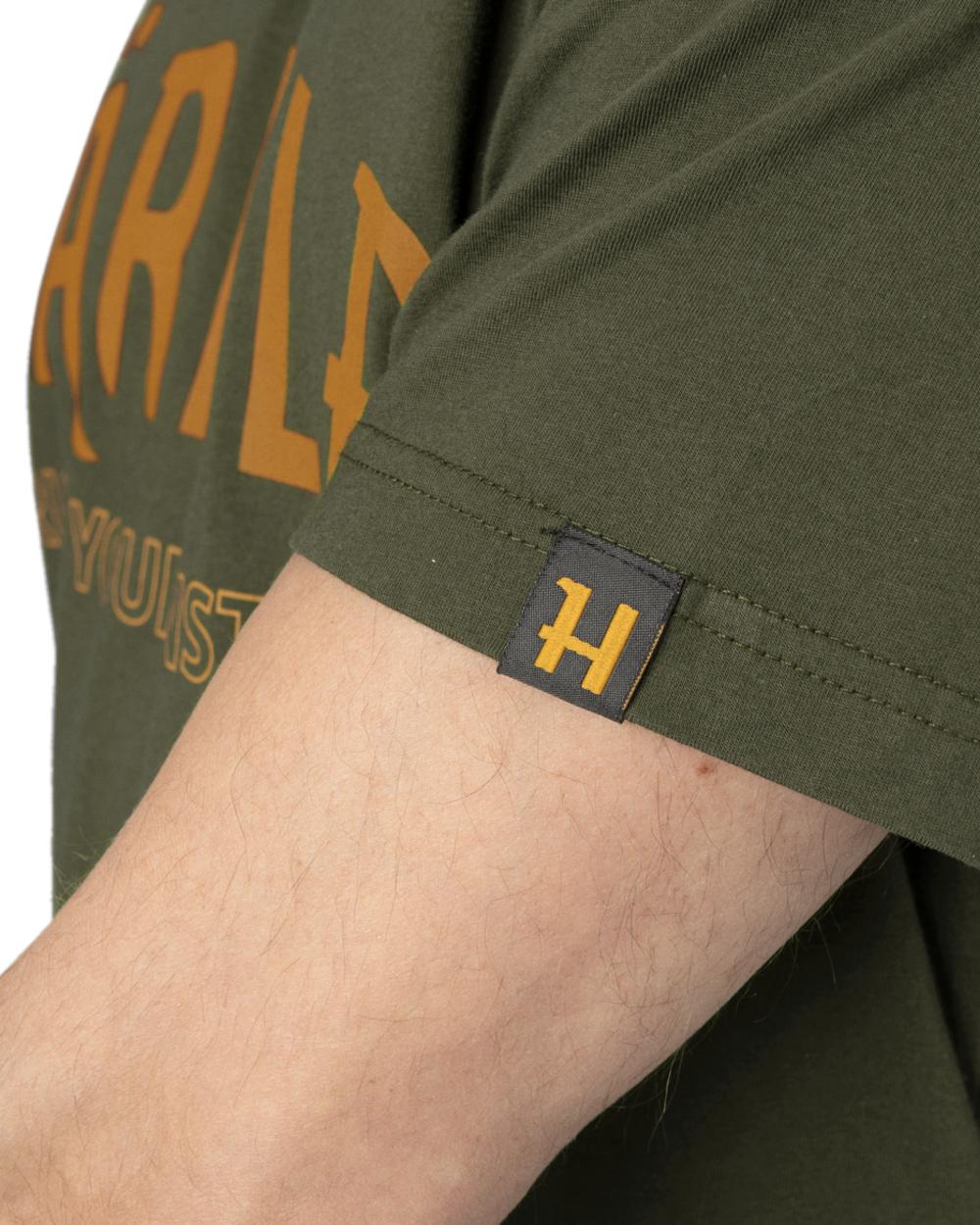 Rosin Coloured Harkila Modi Short Sleeve T-Shirt on white background