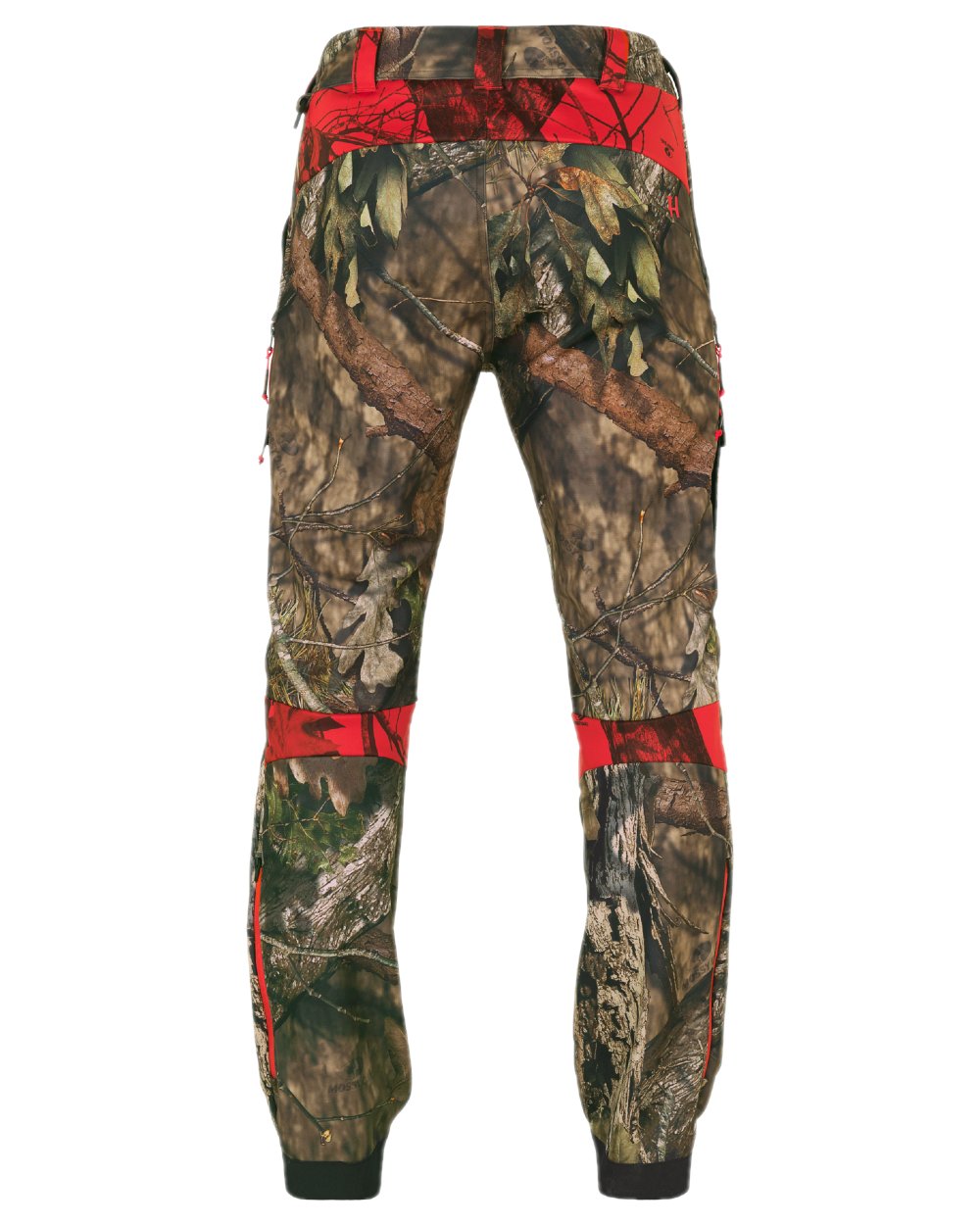 Mossy Oak Break-Up Country Red Coloured Harkila Moose Hunter 2.0 Light Trousers on white background