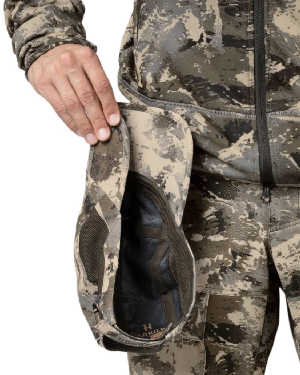 AXIS Mountain Coloured Harkila Mountain Hunter Expedition Foldable Cap on white background