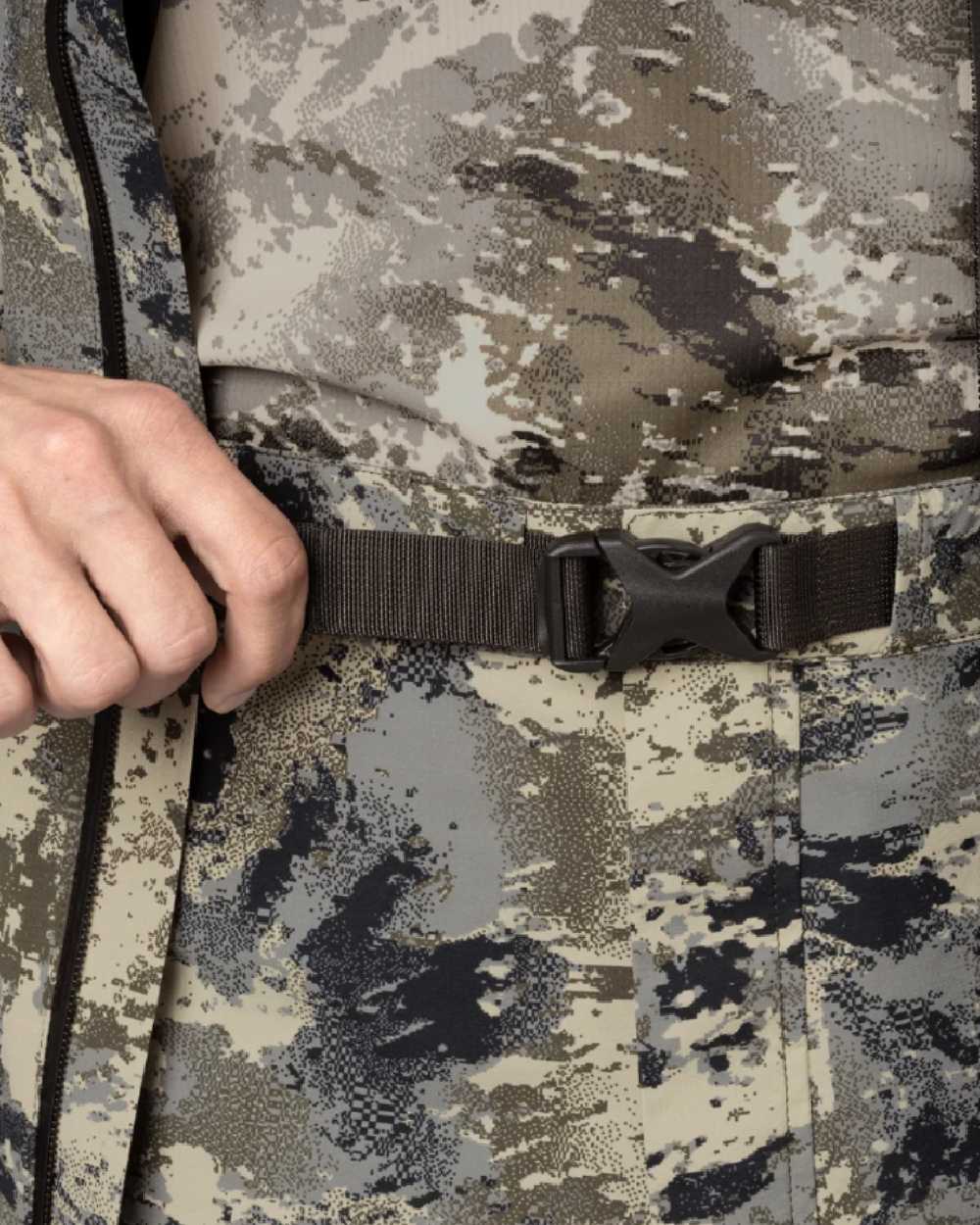 AXIS Mountain Coloured Harkila Mountain Hunter Expedition HWS Packable Trousers on white background