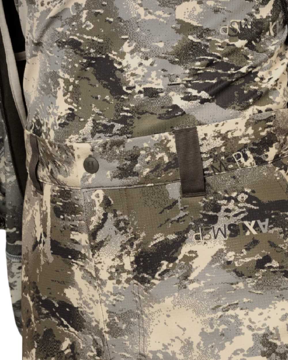 AXIS Mountain Coloured Harkila Mountain Hunter Expedition Light Trousers on white background