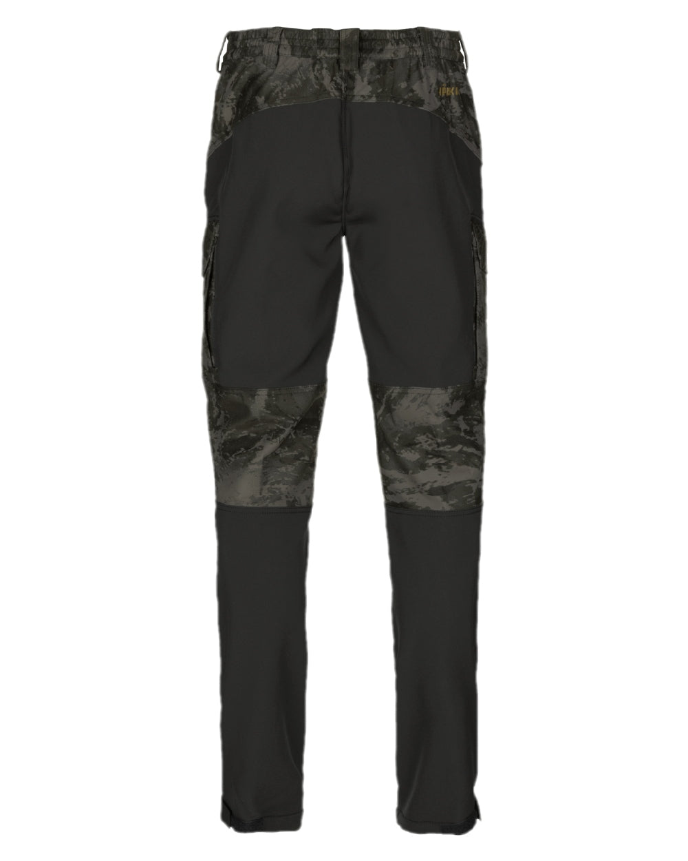 AXIS Black Black Coloured Harkila NOCTYX Camo Silent Trousers on white background