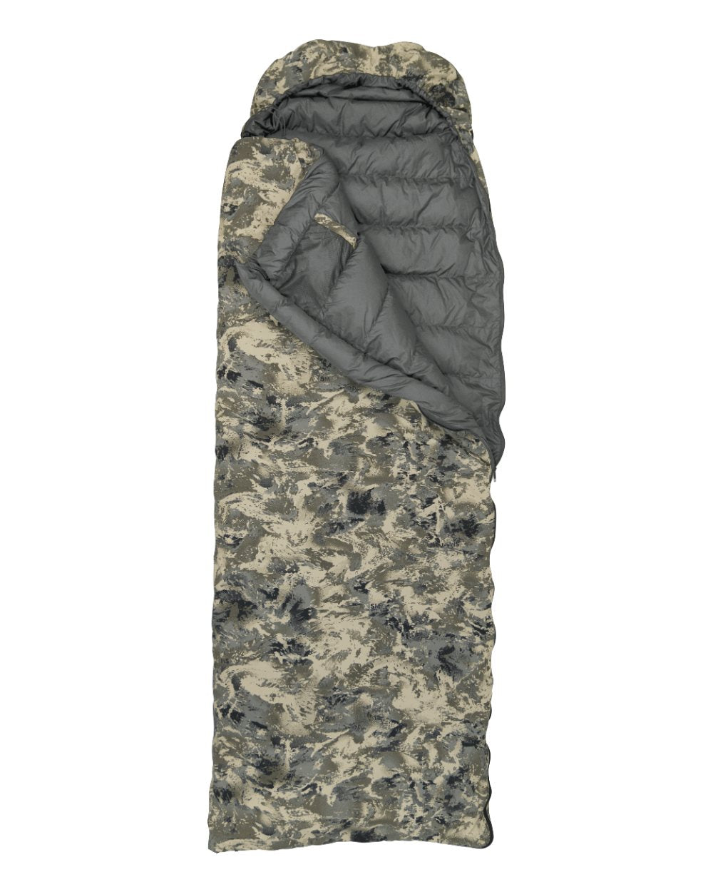 Axis MSP Mountain Coloured Harkila One Camo HSP Sleeping Bag on white background